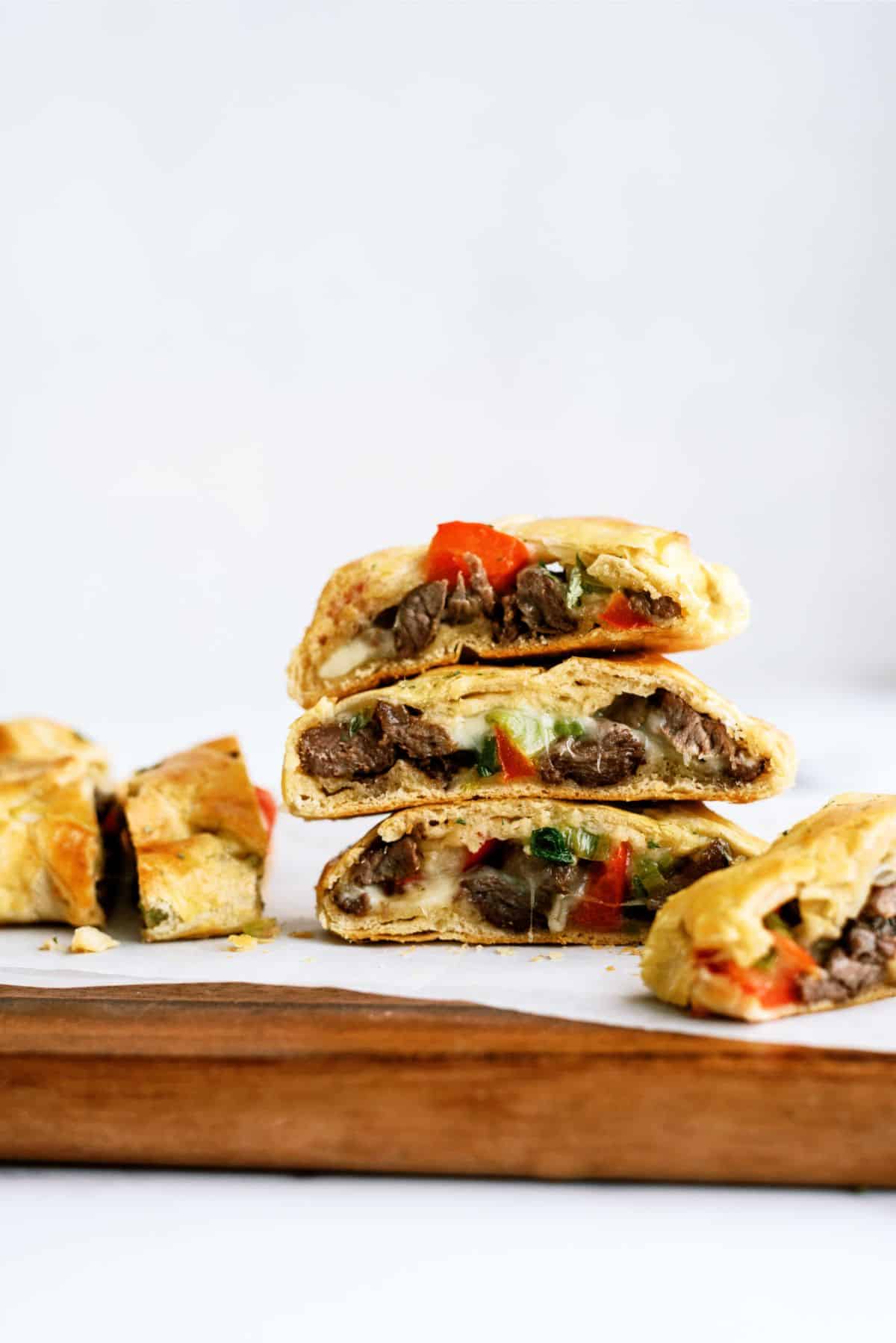 Back to School Lunches - Cheesesteak Crescent Braid - Crescent Roll Lunch Back to School Lunches - Cheesesteak Crescent Braid - Crescent Roll Lunch