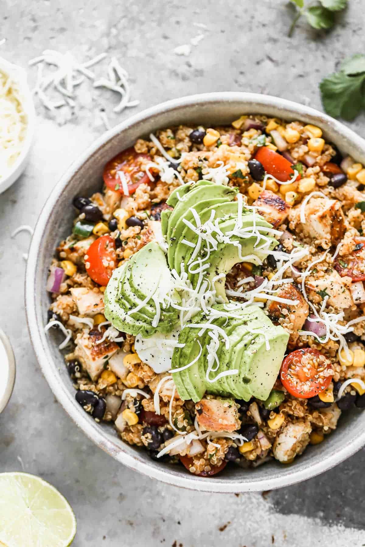 Meal prep ideas — healthy burrito bowls, easy make-ahead lunch bowl