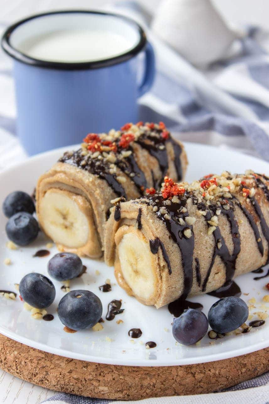 Back to School Lunches - Peanut Butter Banana Roll-Ups - Healthy Snack Back to School Lunches - Peanut Butter Banana Roll-Ups - Healthy Snack