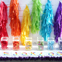 Outdoor Wedding Ideas - DIY Fringe Garland Backdrop - Colorful Wedding Photo Backdrop Outdoor Wedding Ideas - DIY Fringe Garland Backdrop - Colorful Wedding Photo Backdrop