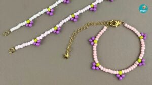 Easy Grape Bracelet Tutorial — easy step-by-step DIY tutorial.