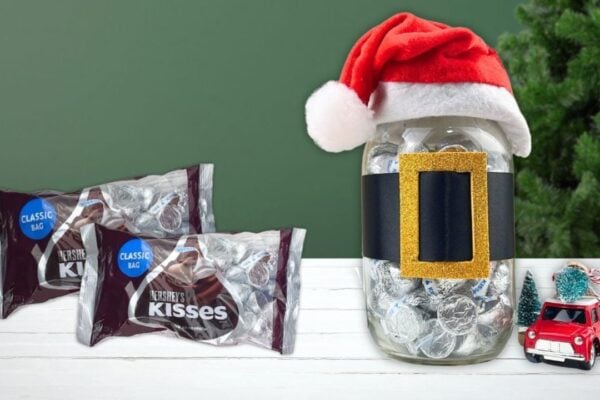 DIY Santa Chocolate Jar — easy step-by-step DIY tutorial.