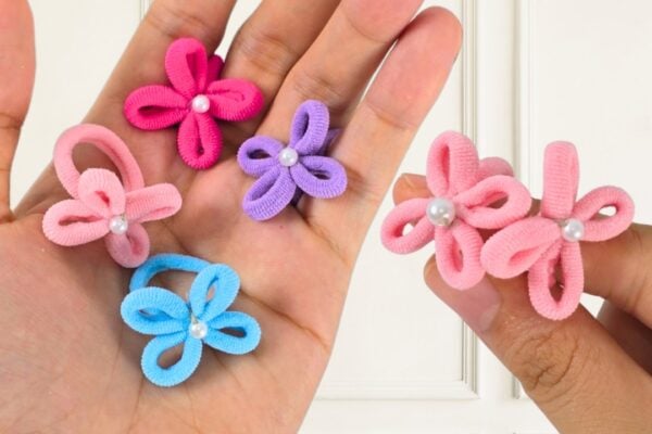 Easy DIY Hair Tie Rings — easy step-by-step DIY tutorial.