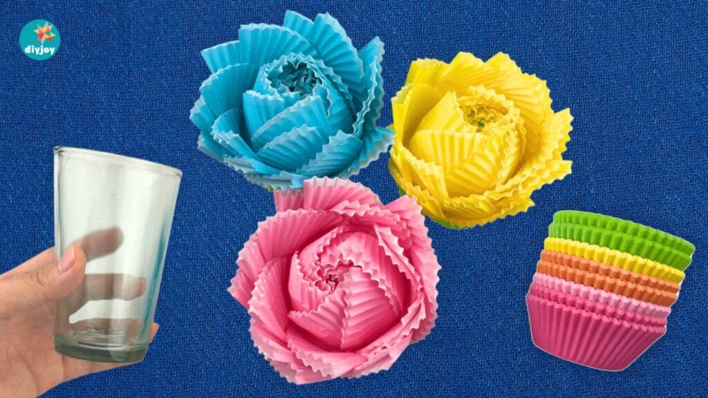 Easy Paper Flowers With Cupcake Liners — easy step-by-step recipe.