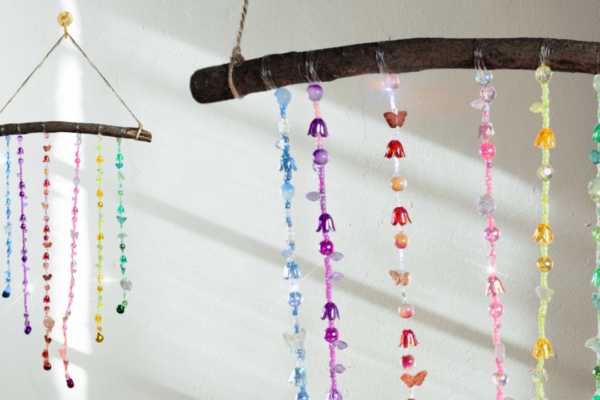 DIY Beaded Wind Chime Tutorial — easy step-by-step DIY tutorial.