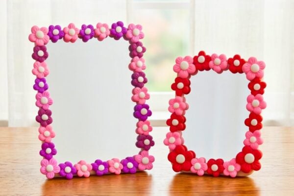 How to Make Clay Flower Mirror In 1 Hour — easy step-by-step DIY tutorial.