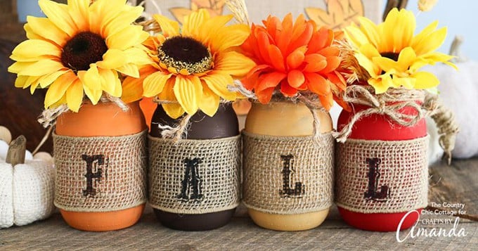 Fall Mason Jars - Fall Mason Jar Crafts