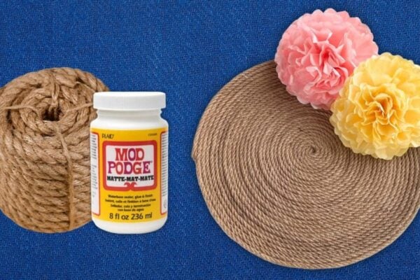 How to Make a Jute Rope Tray — easy step-by-step DIY tutorial.