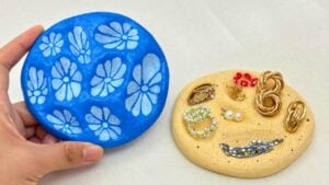 DIY Air-Dry Clay Jewelry Organizer Using Pebbles — easy step-by-step DIY tutorial.