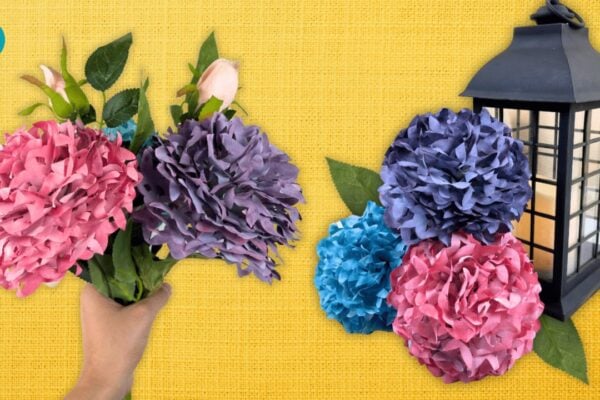 DIY Hydrangea Coffee Filter Flowers — easy step-by-step DIY tutorial.