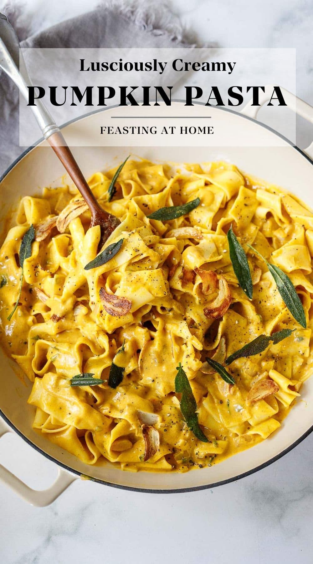 Pasta Recipes - Creamy Pumpkin Pasta - Cozy Fall Dinner Pasta Recipes - Creamy Pumpkin Pasta - Cozy Fall Dinner