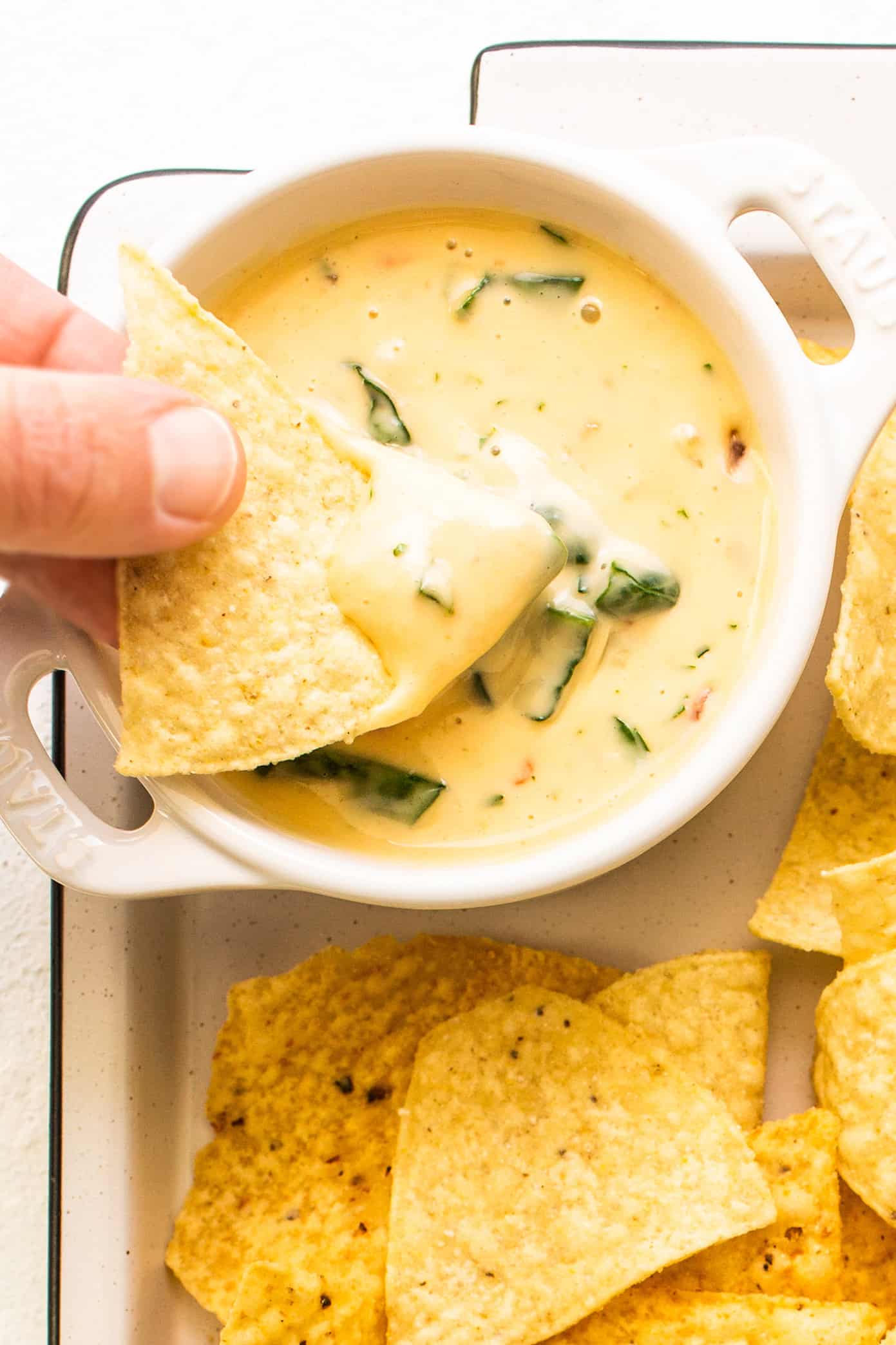 Best Dip Recipes - Spinach Queso Cheese Dip - Creamy White Queso Best Dip Recipes - Spinach Queso Cheese Dip - Creamy White Queso