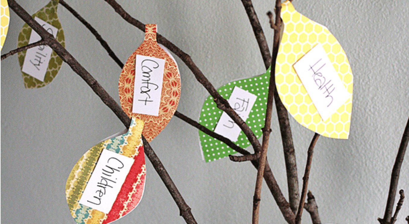 Family Thankful Tree - DIY Thanksgiving Decor