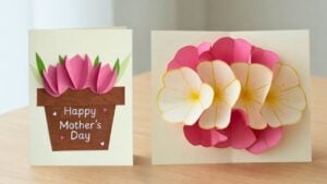 Mother's Day Flower Pop-Up Card Tutorial — easy step-by-step DIY tutorial.