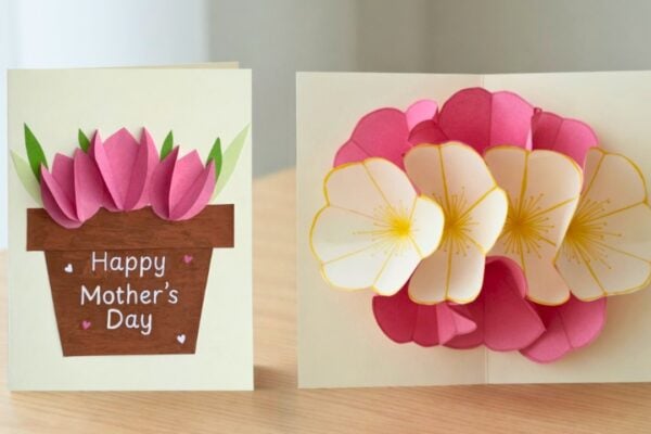 Mother's Day Flower Pop-Up Card Tutorial — easy step-by-step DIY tutorial.