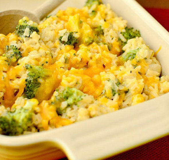 Casserole recipes — cheesy chicken and broccoli rice casserole, easy homemade casserole for dinner