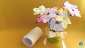 Toilet Paper Flower Bouquet — easy step-by-step DIY tutorial.