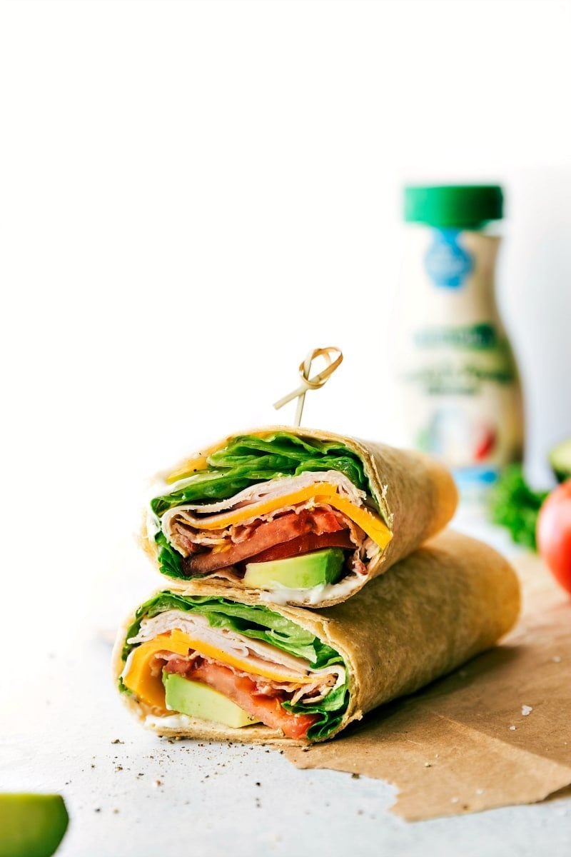 Back to School Lunches - Turkey Avocado Ranch Club Wraps - Easy Lunch Wrap Back to School Lunches - Turkey Avocado Ranch Club Wraps - Easy Lunch Wrap