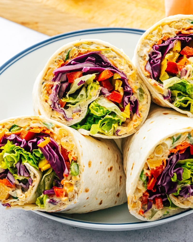 Back to School Lunches - Healthy Veggie Wrap - Easy Fresh Lunch Back to School Lunches - Healthy Veggie Wrap - Easy Fresh Lunch