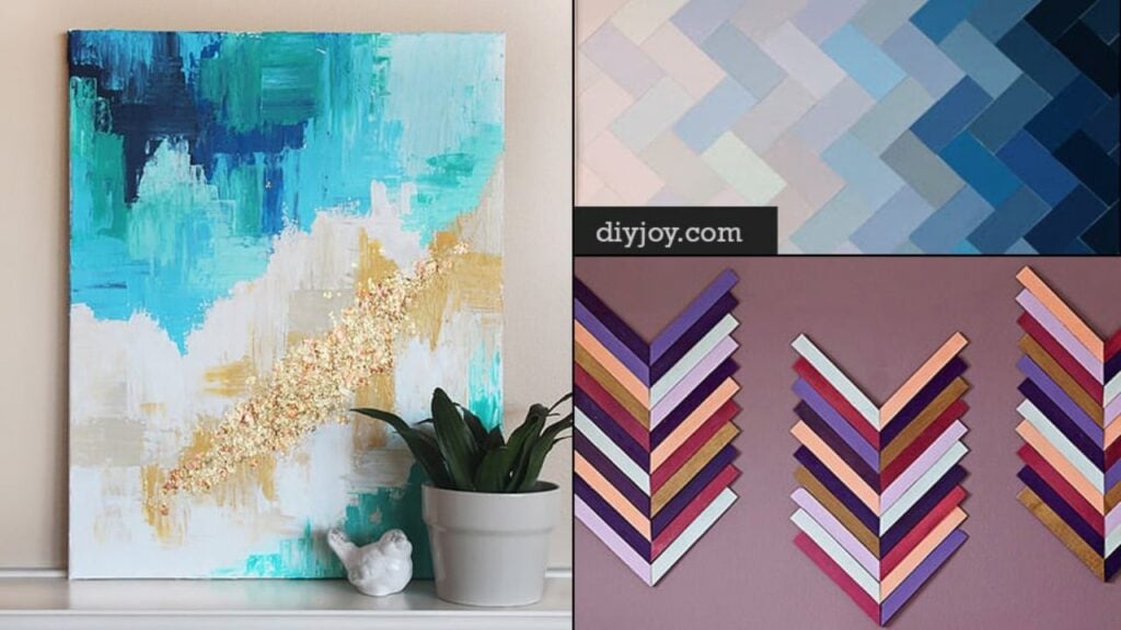 76 DIY Wall Art Ideas for Those Blank Walls — easy step-by-step DIY tutorial.