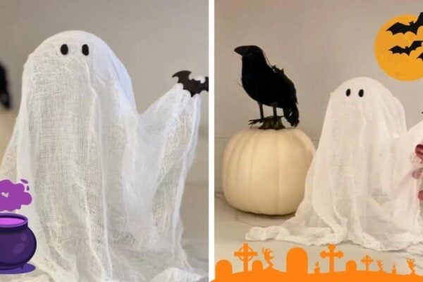 Finished Affordable Halloween DIY Ghost Decor, a completed DIY project
