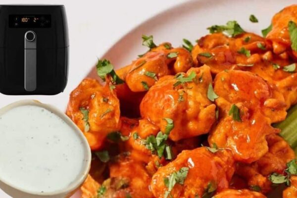 Air Fryer Cauliflower Wings, homemade and freshly served