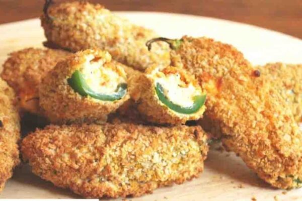 Air Fryer Jalapeño Poppers, homemade and freshly served