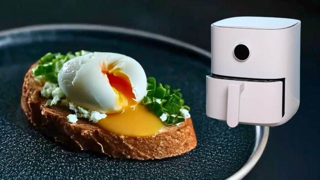 Air Fryer Poached Eggs, homemade and freshly served