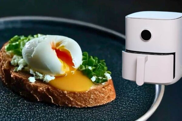 Air Fryer Poached Eggs, homemade and freshly served