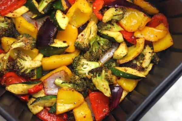 Finished Air Fryer Roasted Vegetables, a completed DIY project