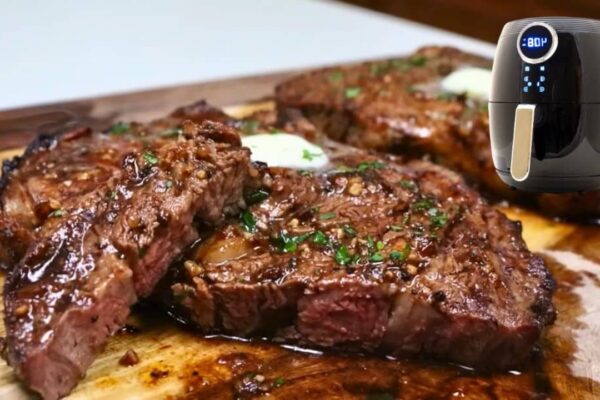Air Fryer Steak, homemade and freshly served