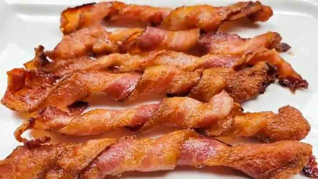 Air Fryer Twisted Bacon