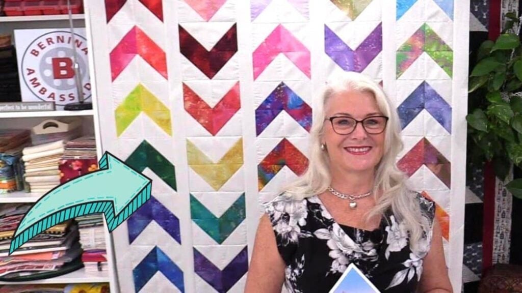 Finished Always Chasing Rainbows Quilt, a completed DIY project