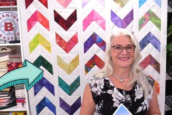 Finished Always Chasing Rainbows Quilt, a completed DIY project