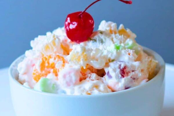 Best Ambrosia Salad, homemade and freshly served