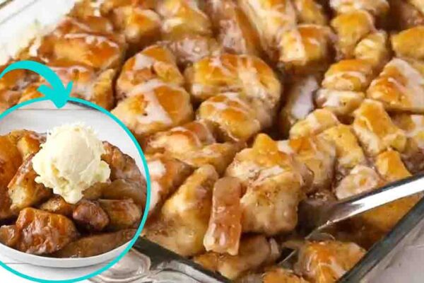Apple Pie Bubble Up, homemade and freshly served