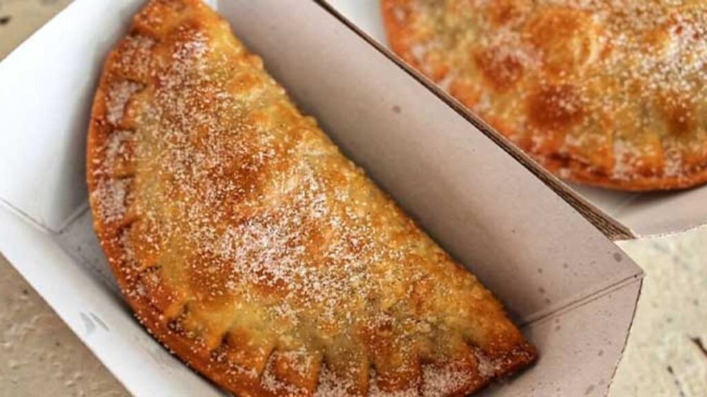 Apple Pie Using Instant Biscuits, homemade and freshly served