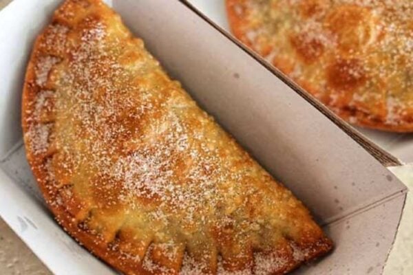 Apple Pie Using Instant Biscuits, homemade and freshly served