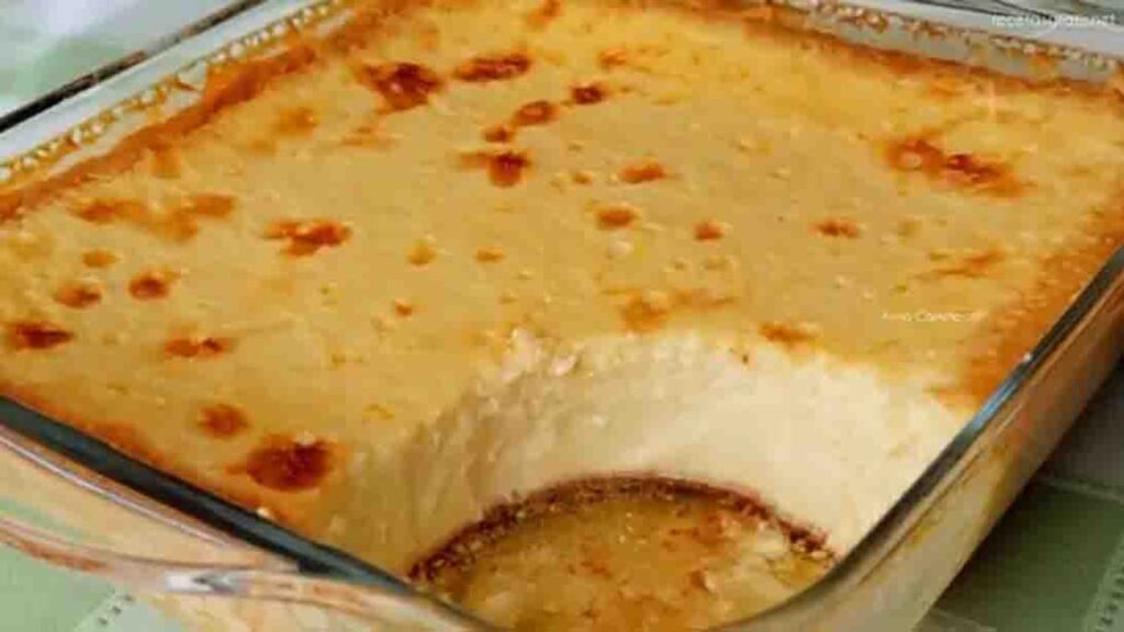 Apple Pudding, homemade and freshly served