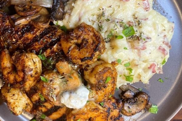 Applebee's Bourbon Street Chicken and Shrimp, homemade and freshly served
