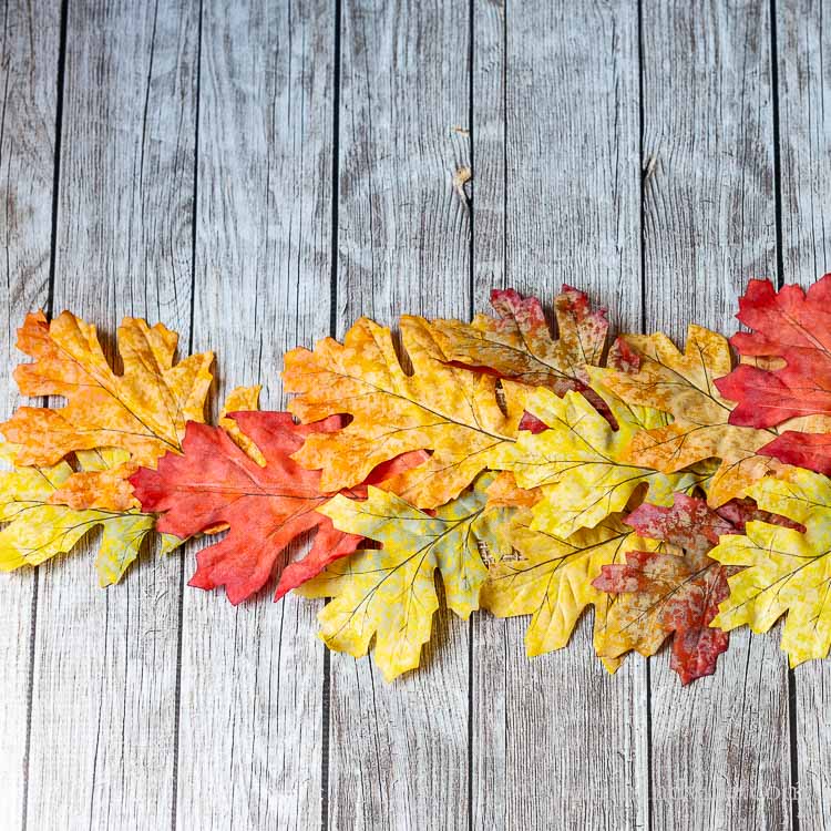 Faux Leaf Fall Table Runner - Best Fall Decorating Ideas