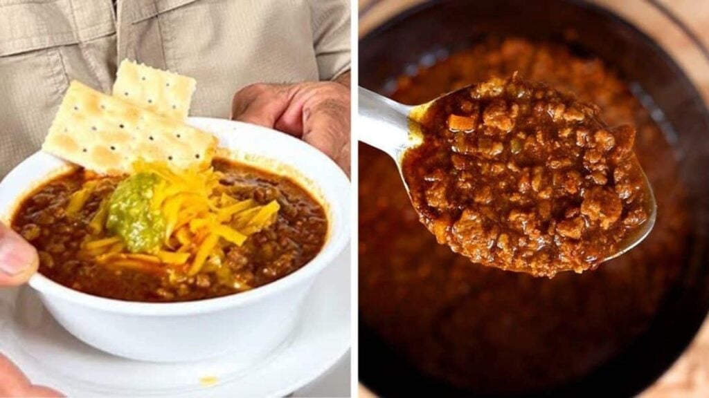 Award Winning Texas Chili, homemade and freshly served