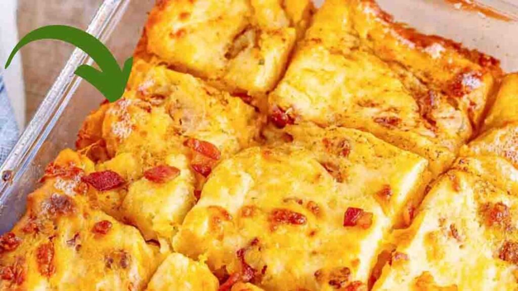 Bacon Cheddar Ranch Butter Swim Biscuits, homemade and freshly served