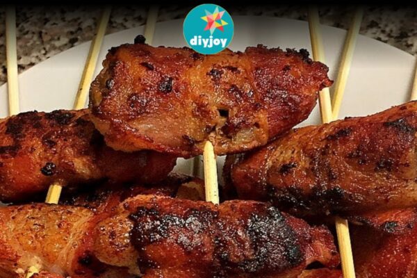 Bacon-wrapped Chicken Livers, homemade and freshly served