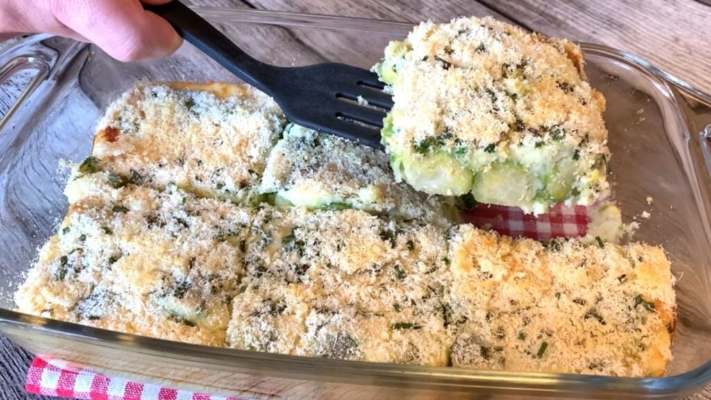 Baked Brussels Sprouts Casserole, homemade and freshly served