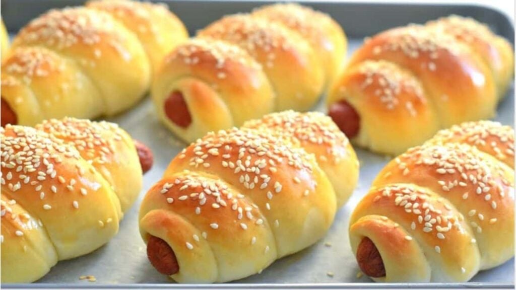 Bakery Style Sausage Buns, homemade and freshly served