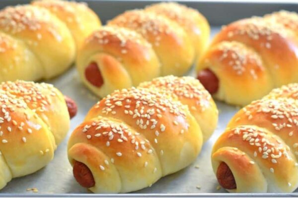 Bakery Style Sausage Buns, homemade and freshly served
