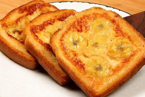 Banana French Toast, homemade and freshly served