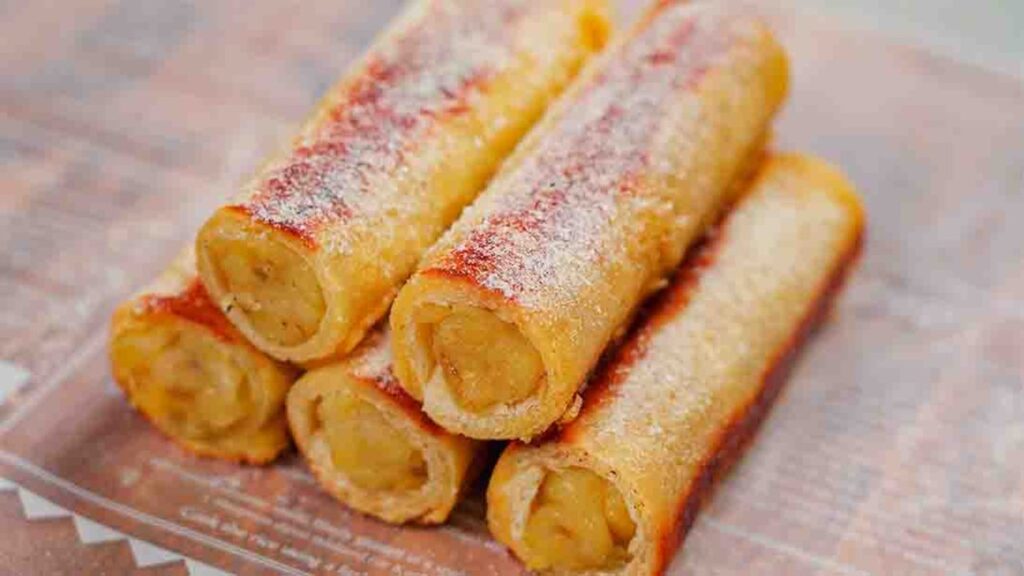 Banana Roll French Toast, homemade and freshly served