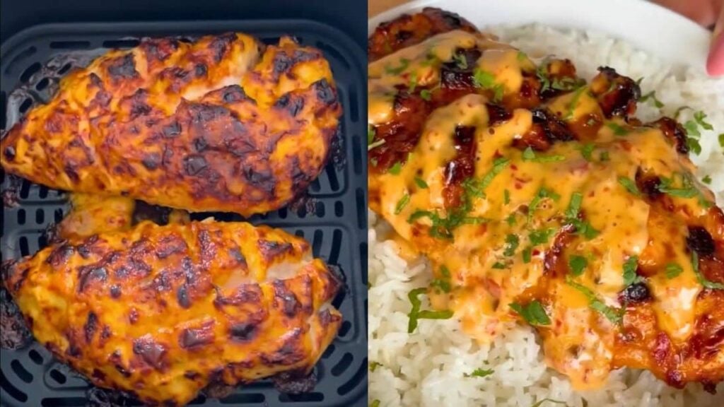 Bang Bang Air Fryer Chicken, homemade and freshly served